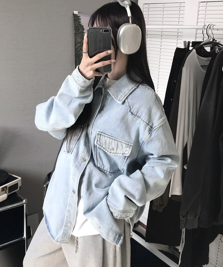 ウォッシングデニムジャケット LIGHT DENIM