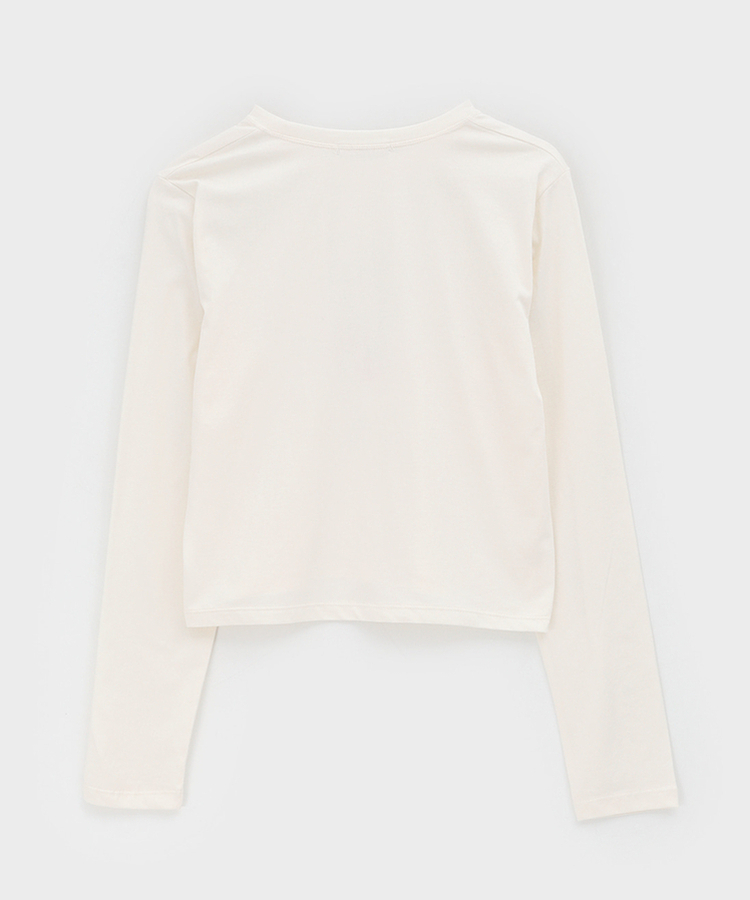 ロベリーセミクロップ長袖Tシャツ