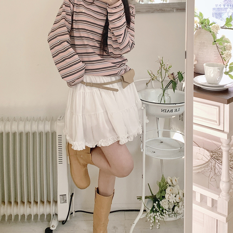 ポップミニスカート IVORY