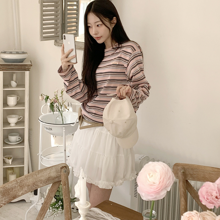 ポップミニスカート IVORY