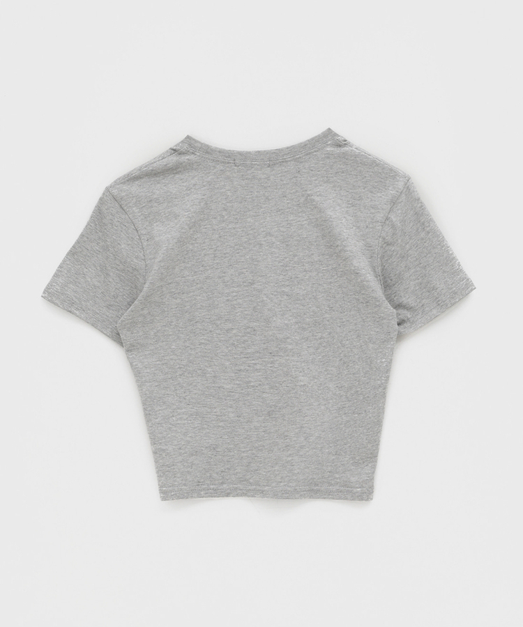 レタリングクロップ半袖Tシャツ