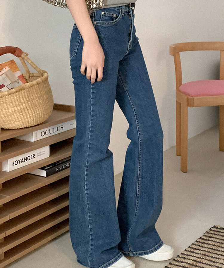 ブーツカットデニムパンツ DARK DENIM