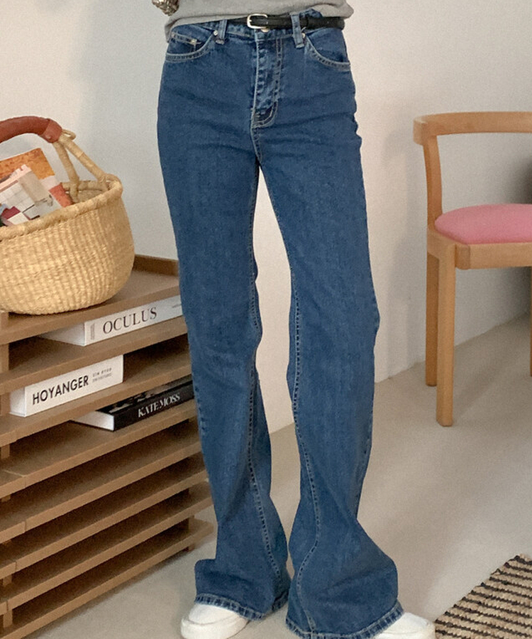 ブーツカットデニムパンツ DARK DENIM