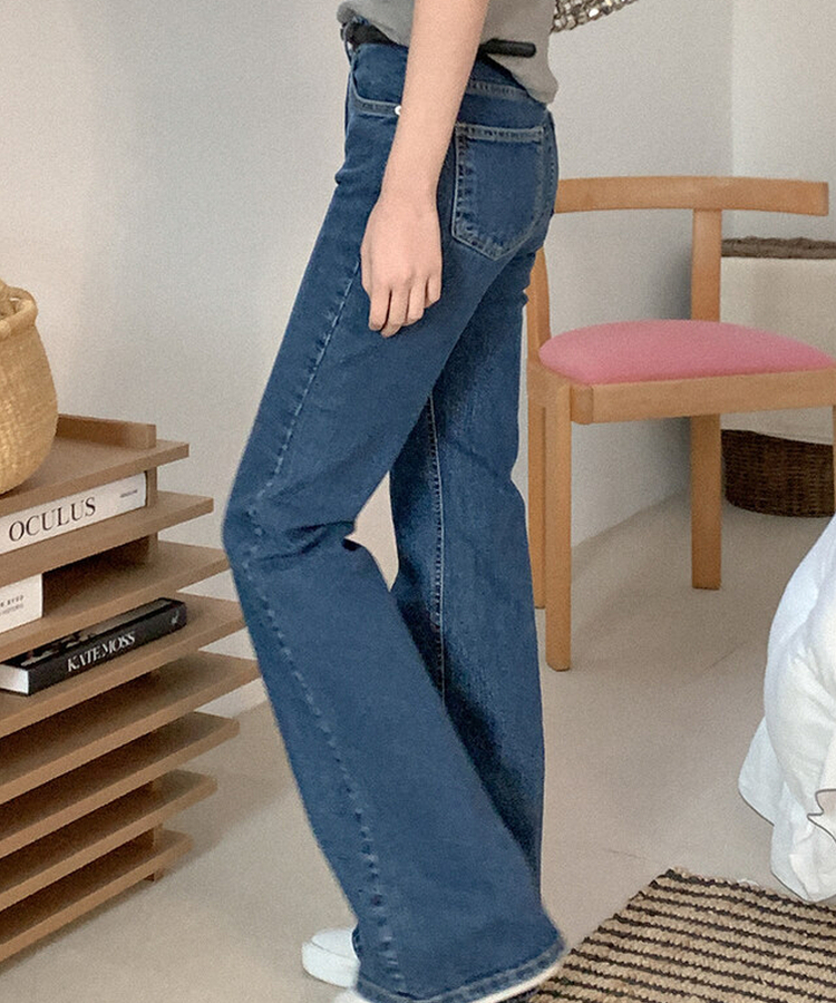ブーツカットデニムパンツ DARK DENIM