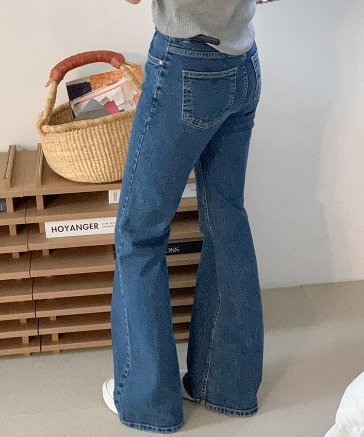 ブーツカットデニムパンツ DARK DENIM