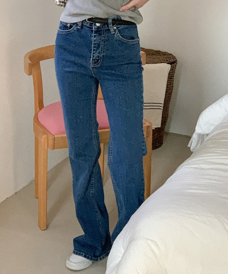 ブーツカットデニムパンツ DARK DENIM