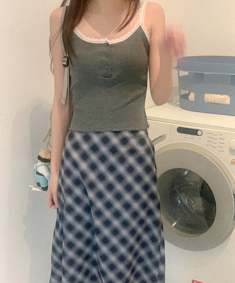 【カップ付き】バレーススリーブレス(5color) GREY