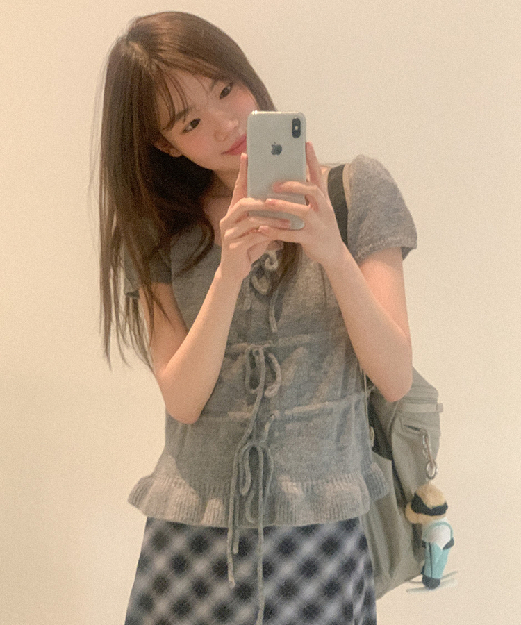 【カップ付き】バレーススリーブレス(5color) GREY