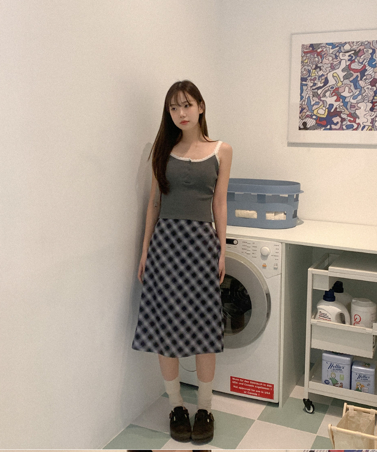 【カップ付き】バレーススリーブレス(5color) GREY