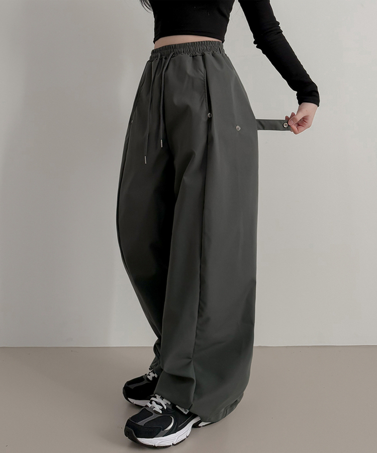 バルーンワイドバンディングパンツ CHARCOAL