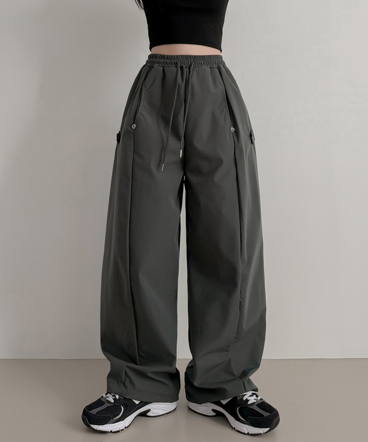 バルーンワイドバンディングパンツ CHARCOAL
