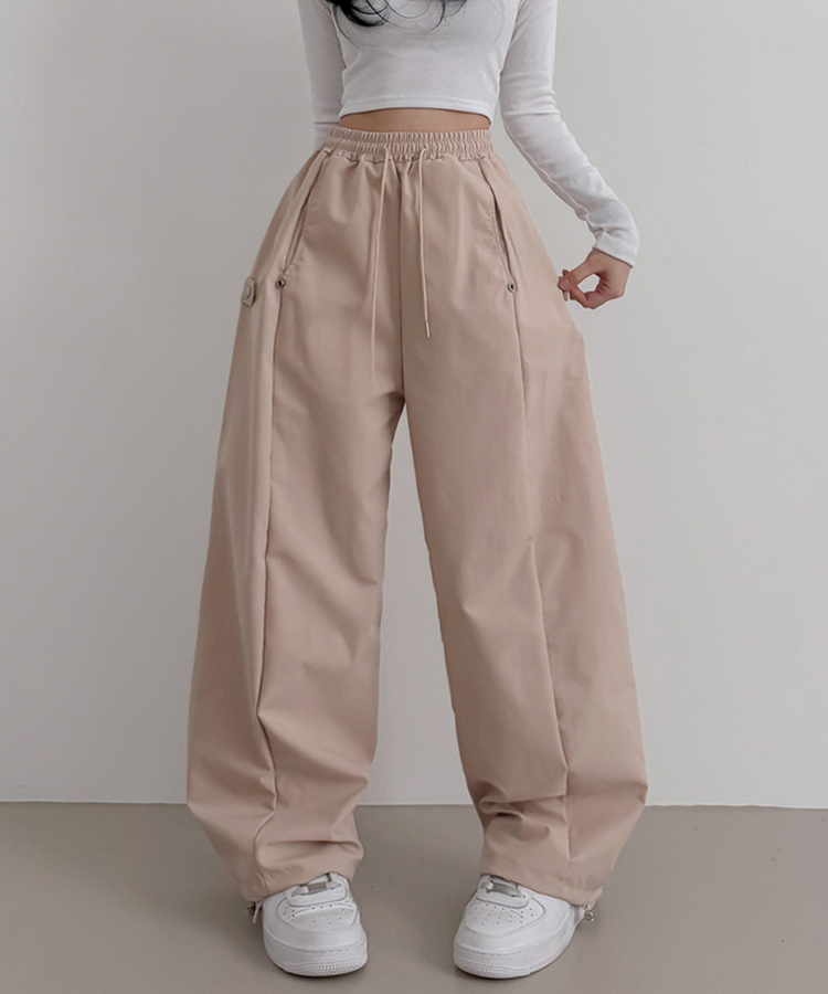 バルーンワイドバンディングパンツ BEIGE