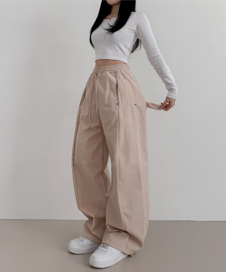 バルーンワイドバンディングパンツ BEIGE