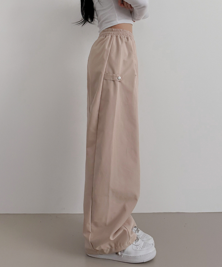 バルーンワイドバンディングパンツ BEIGE