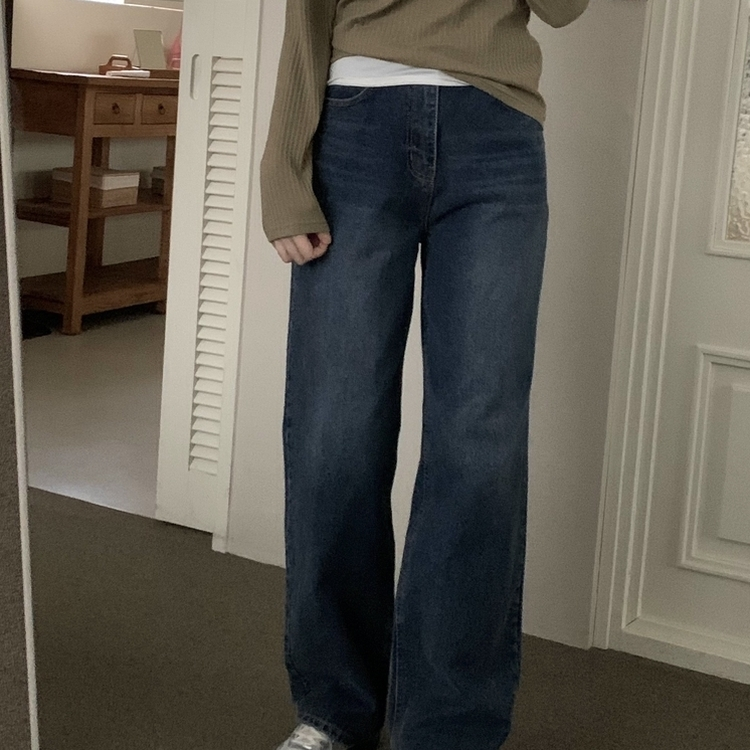ロードデニムワイドパンツ DARK DENIM