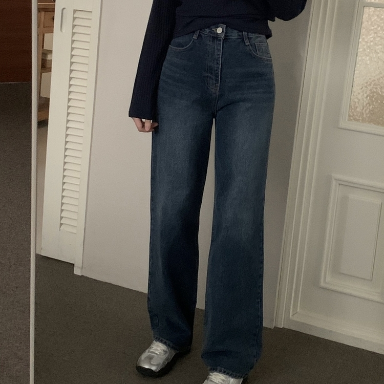ロードデニムワイドパンツ DARK DENIM