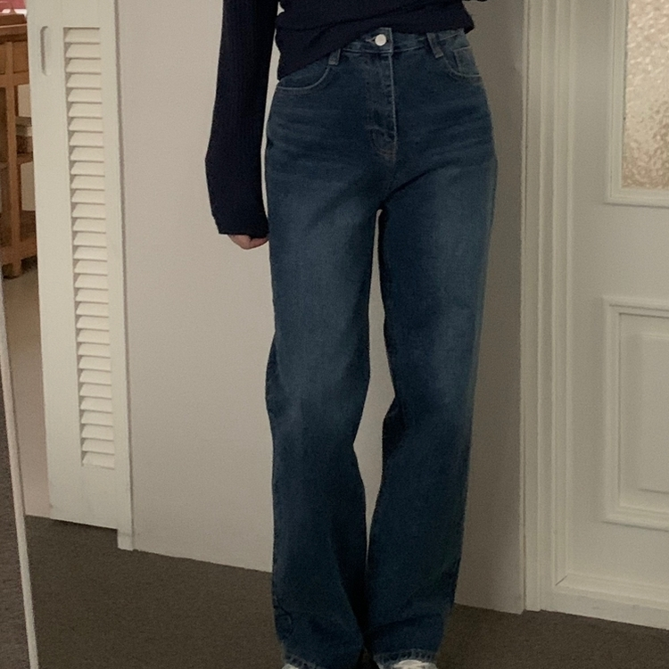 ロードデニムワイドパンツ DARK DENIM