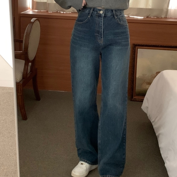 ロードデニムワイドパンツ DARK DENIM