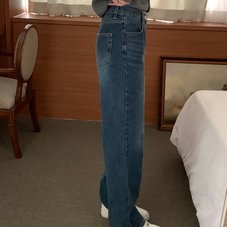 ロードデニムワイドパンツ DARK DENIM