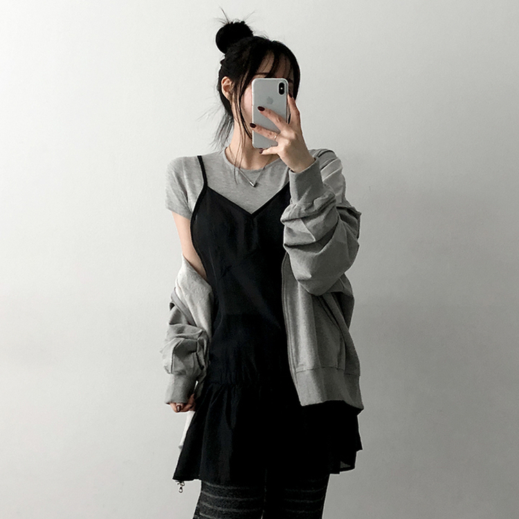 スパンバンディングストライプパンツ BLACK