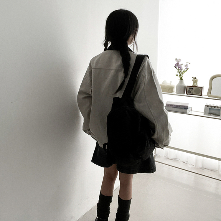 バイカラージャケット LIGHT GRAY