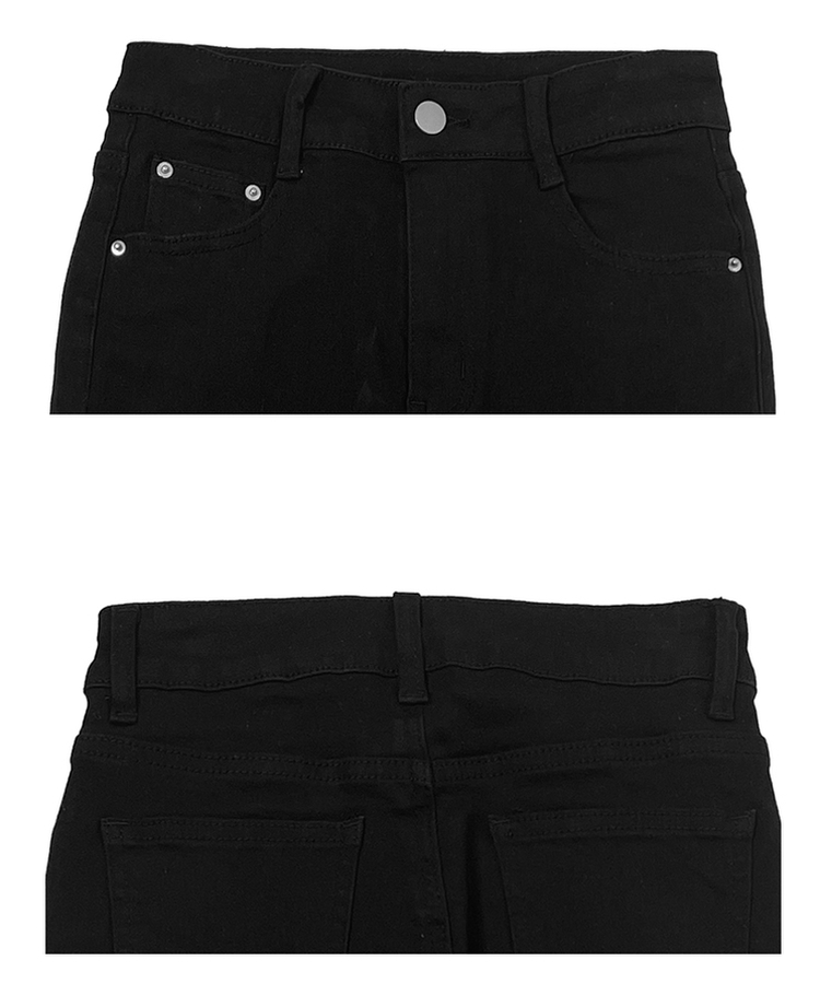 【丈別】スリムフィットブーツカットパンツ