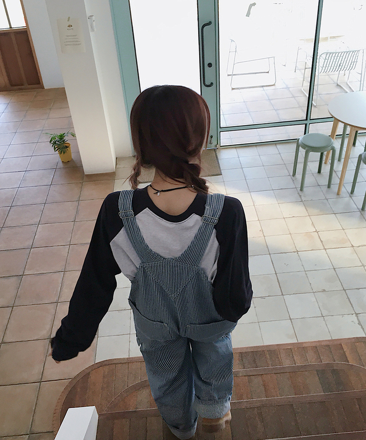 バットラグランTシャツ MELANGE WHITE