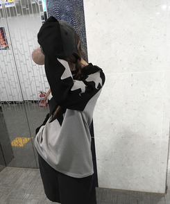 長袖Tシャツ ステラパッチラグランTシャツ BLACK