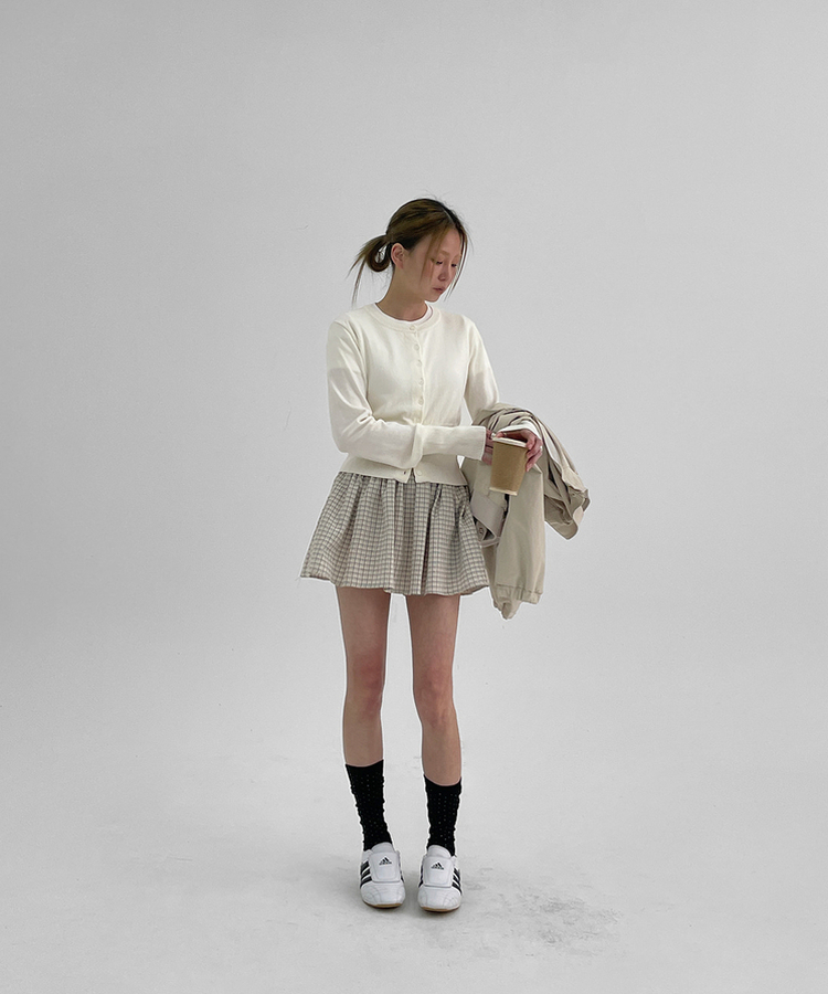モダールニットカーディガン IVORY