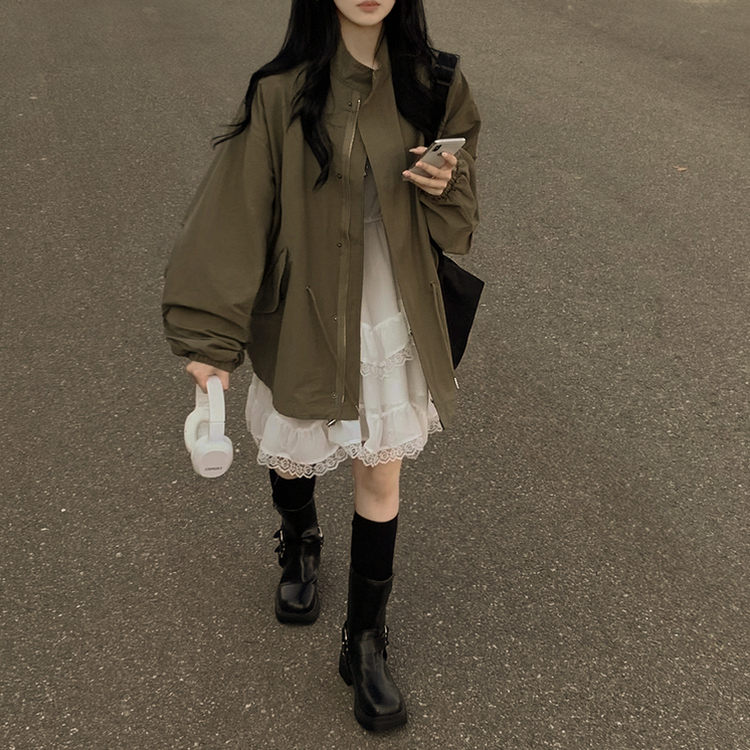 レースシースルーティアードワンピース IVORY