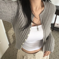 デイリーカーディガン(6color) GREY