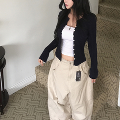 デイリーカーディガン(6color) BLACK