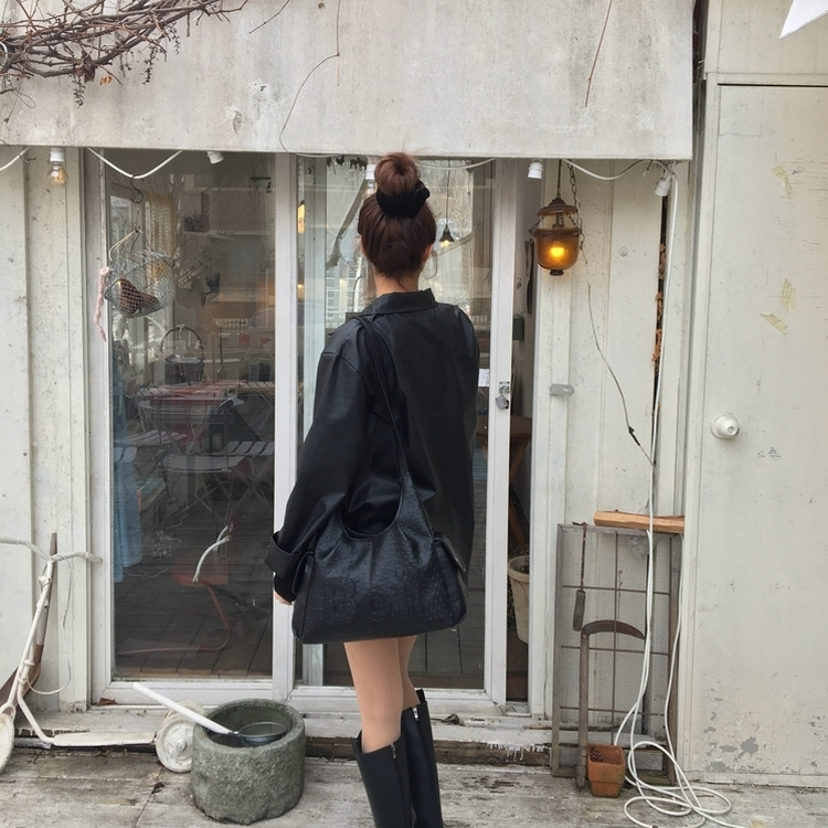 レザーブレザージャケット BLACK