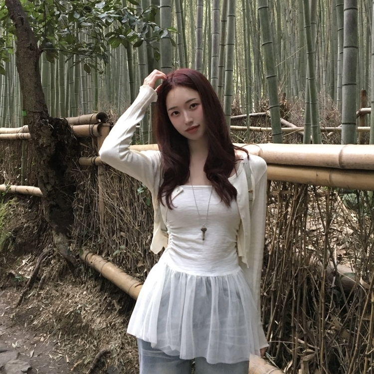 レースティアードミニワンピース IVORY