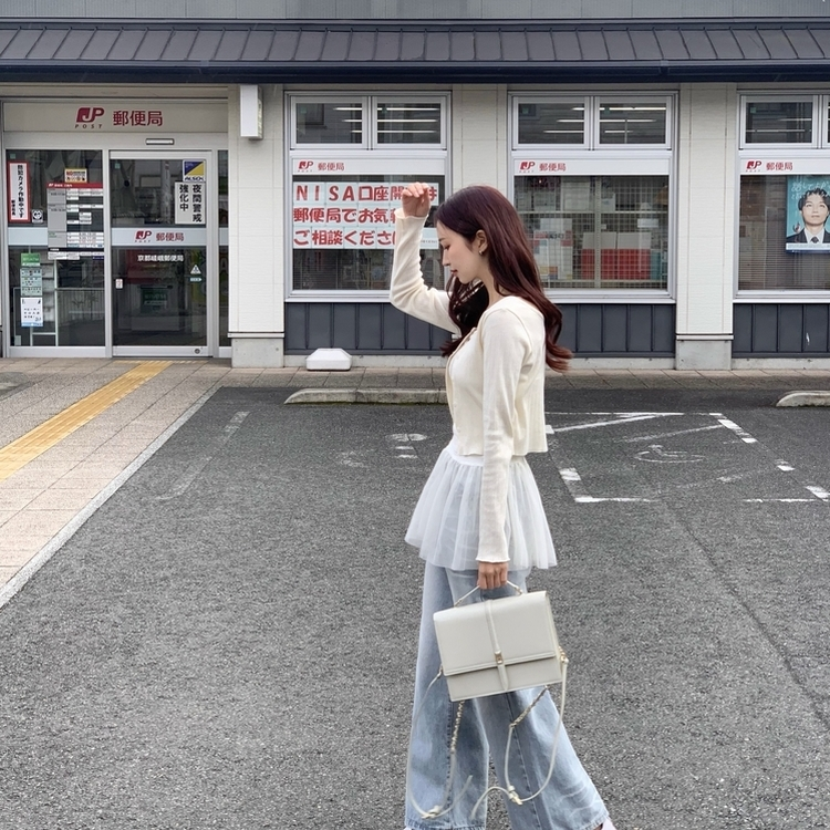 レースティアードミニワンピース IVORY