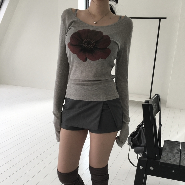 カメリ長袖Ｔシャツ GREY