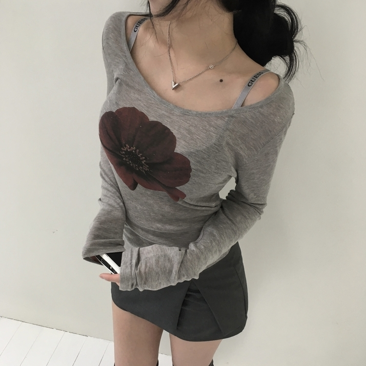 カメリ長袖Ｔシャツ GREY