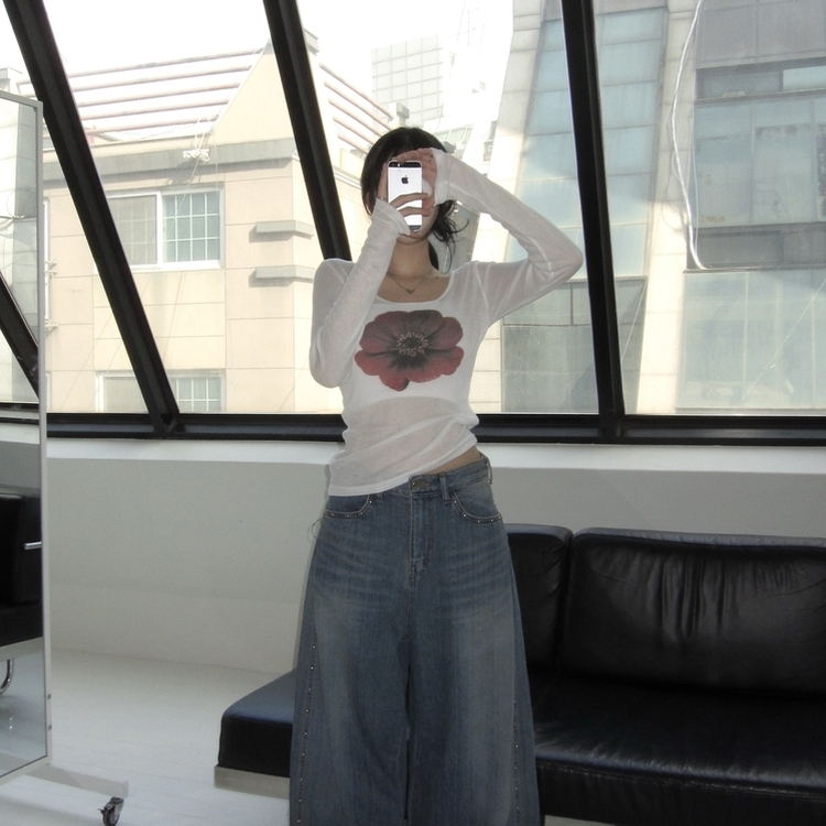 カメリ長袖Ｔシャツ WHITE