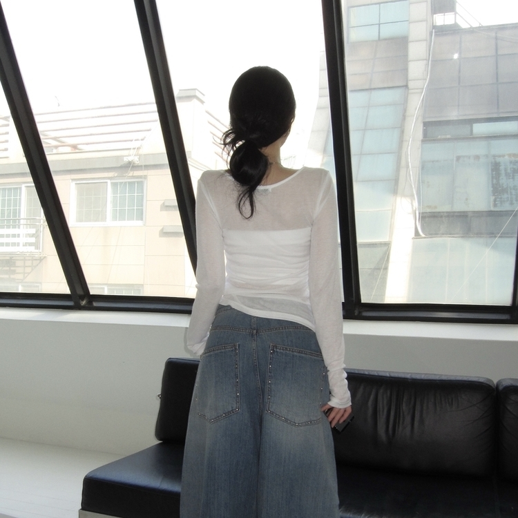 カメリ長袖Ｔシャツ WHITE