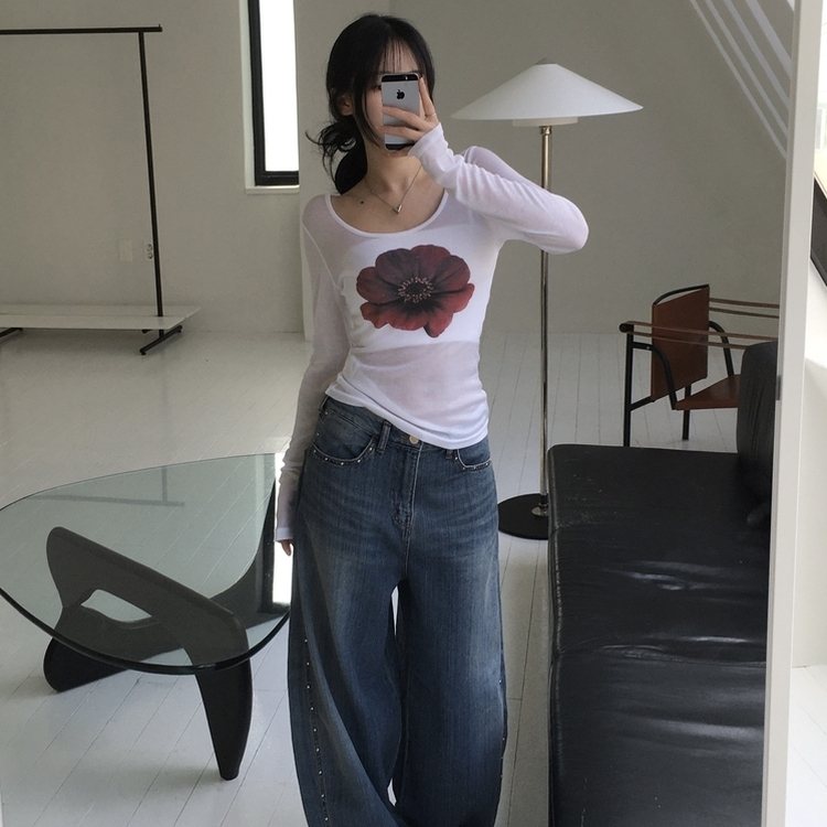 カメリ長袖Ｔシャツ WHITE