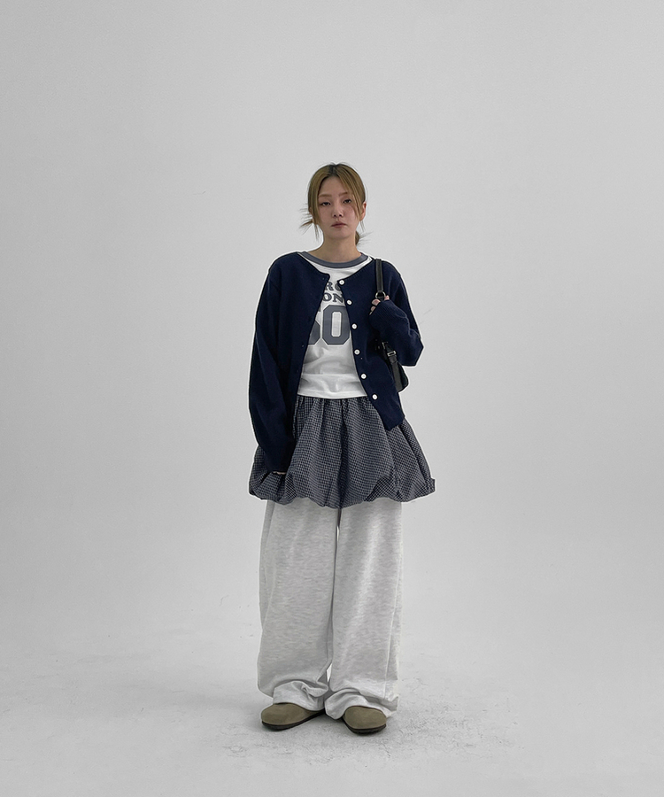 デイリーニットカーディガン NAVY