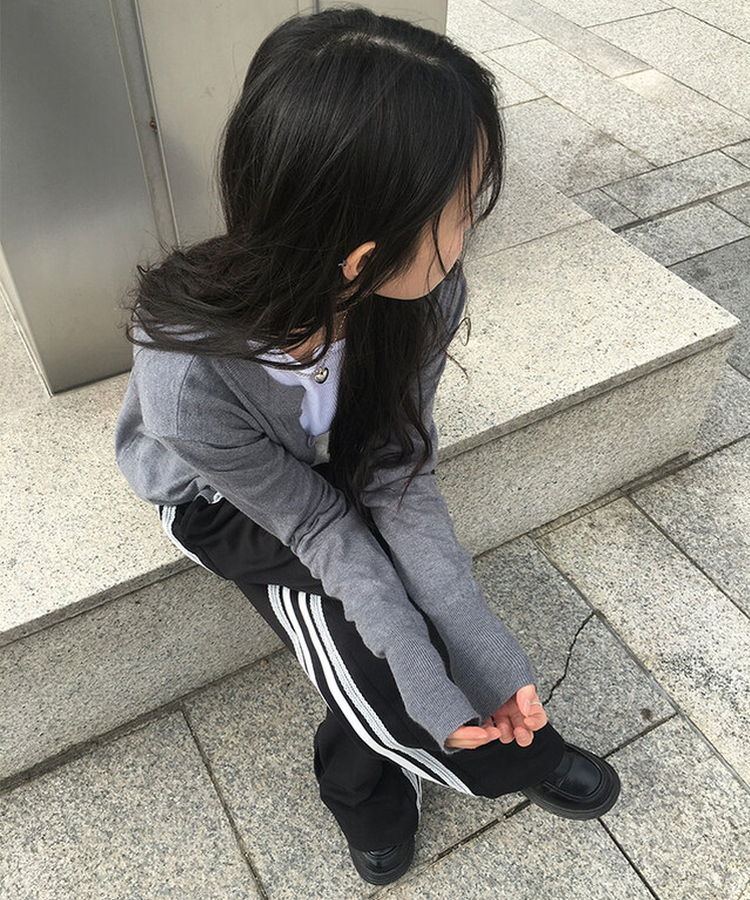デイリークロップカーディガン GREY