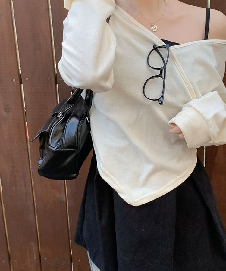 ビスチェレイヤードワンピース BLACK
