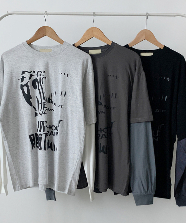 レイヤード長袖Tシャツ