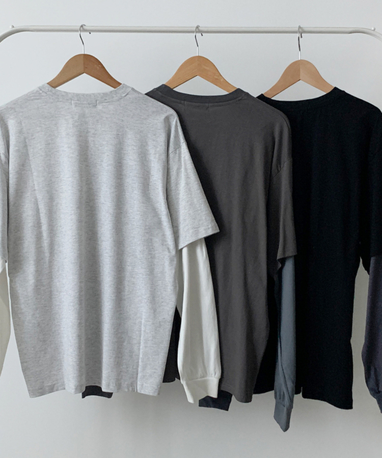 レイヤード長袖Tシャツ