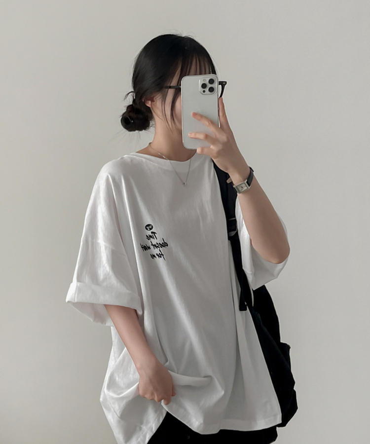 ウエイトレタリング半袖Tシャツ WHITE