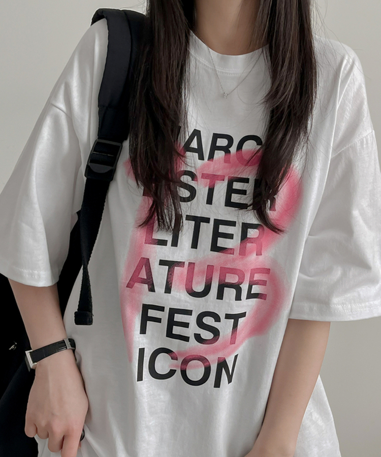 アイコンオーバーフィット半袖Tシャツ WHITE