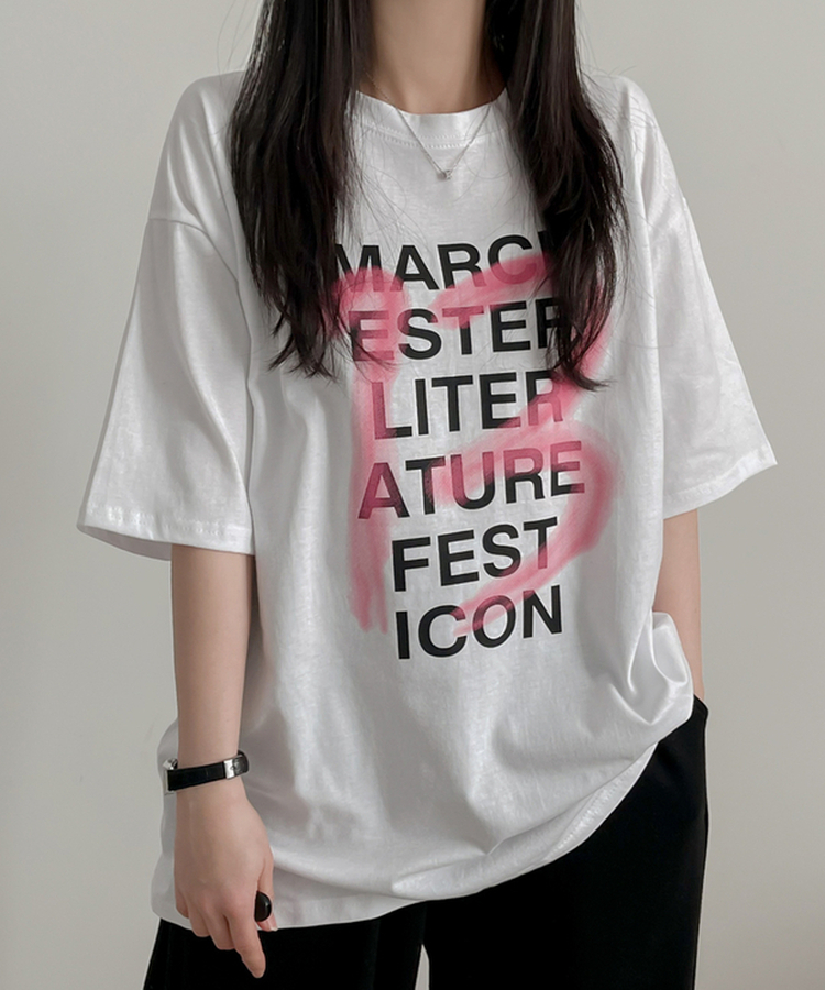 アイコンオーバーフィット半袖Tシャツ WHITE