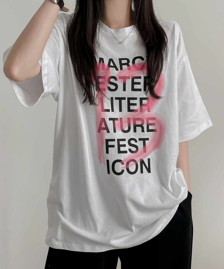 アイコンオーバーフィット半袖Tシャツ WHITE