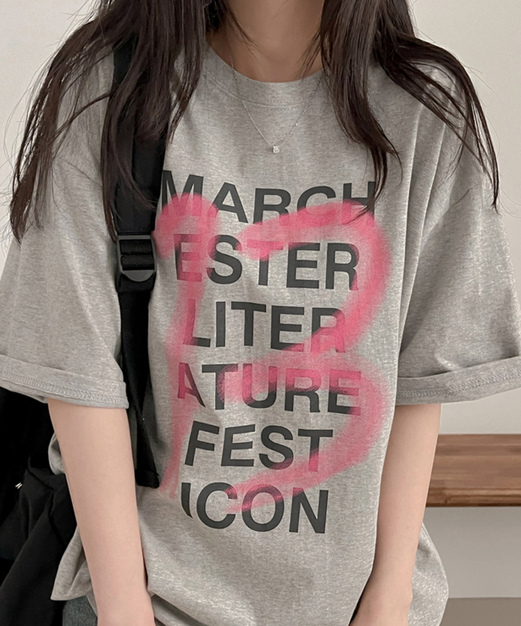 アイコンオーバーフィット半袖Tシャツ GREY